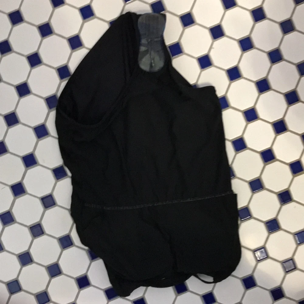 NWT Anthropologie Kaitlyn One piece swim Black S